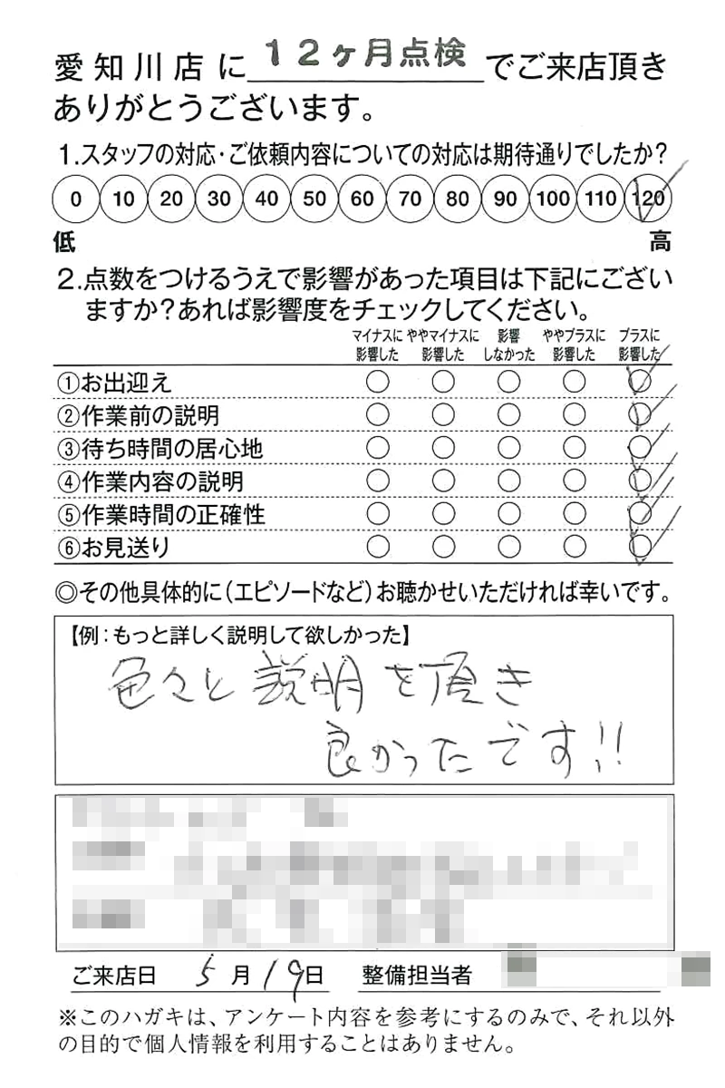愛知川店050519N様