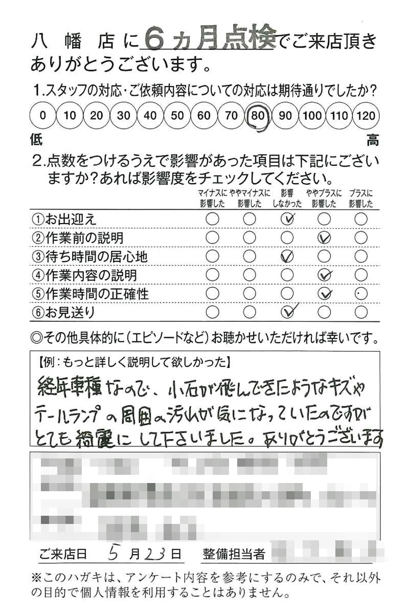 八幡店250523H様