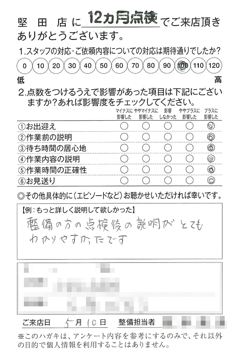 堅田店250510Y様