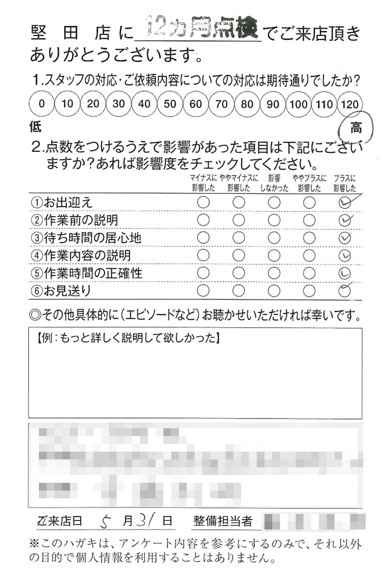 堅田店250531I様